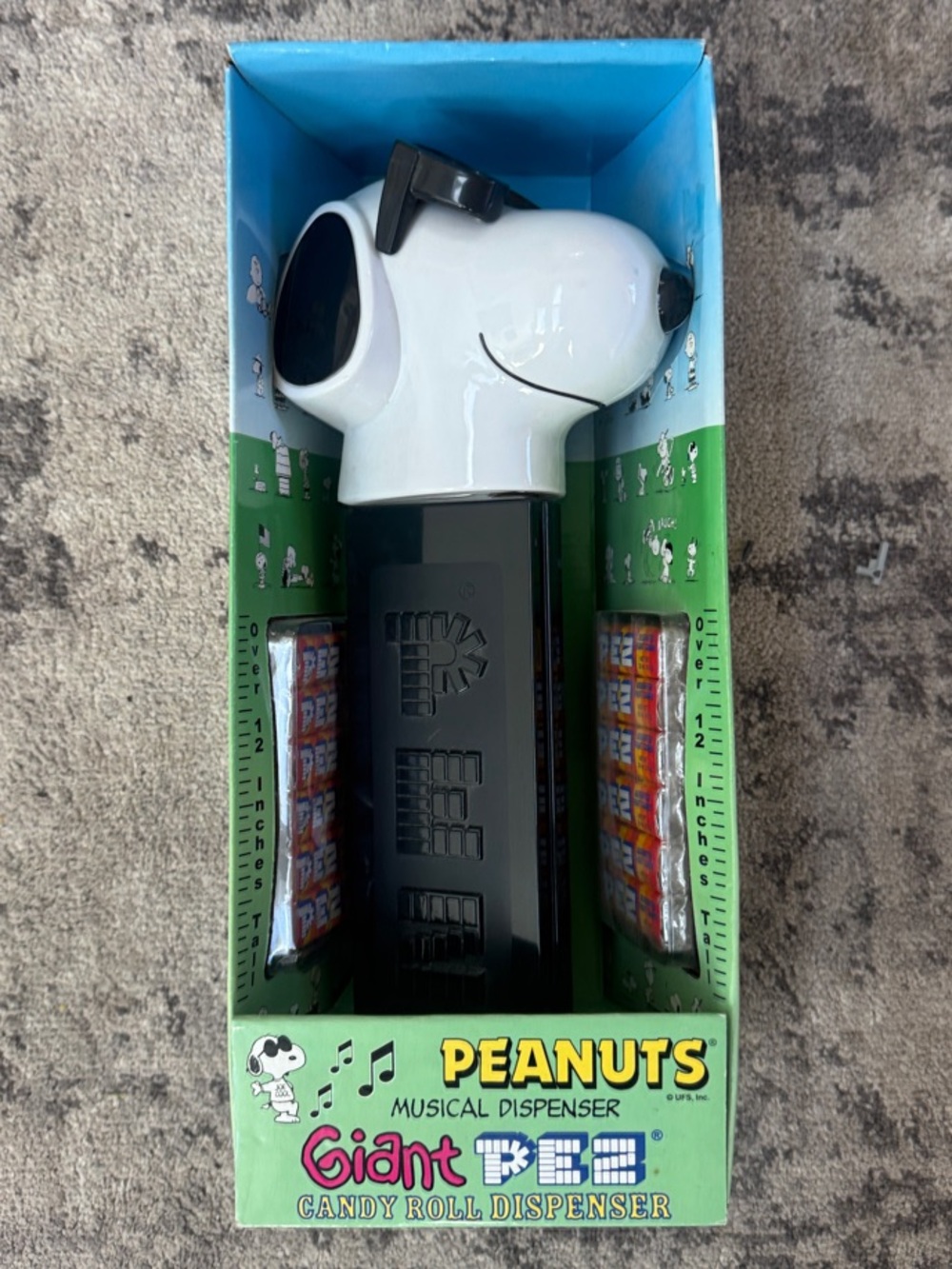 Peanuts Snoopy Giant PEZ Candy Dispenser - “Joe Cool”